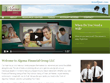 Tablet Screenshot of algomafinancialgroupusa.com